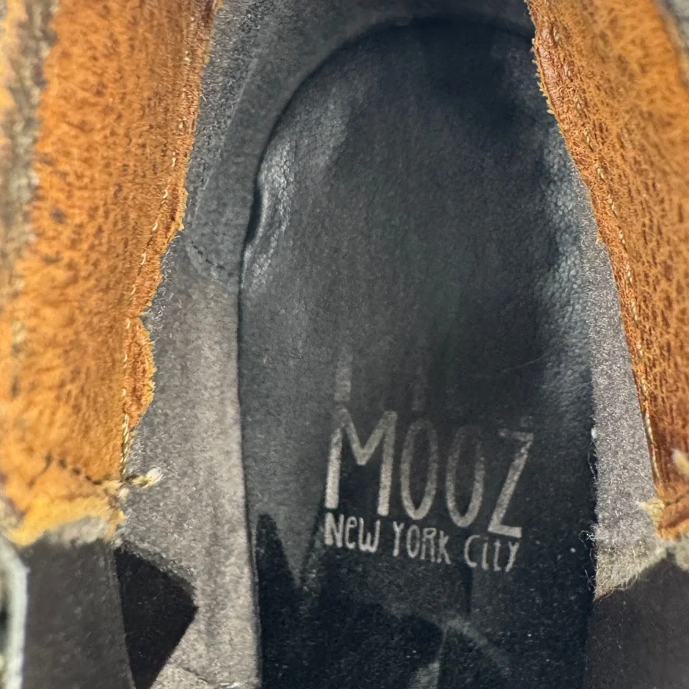 Miz Mooz Tan and Brown Leather Ankle Booties - Size 37/ US 6.5-7